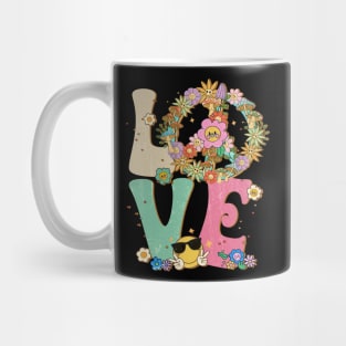 Love Peace Sign 60's 70's Costume Party Outfit Groovy Hippie Mug